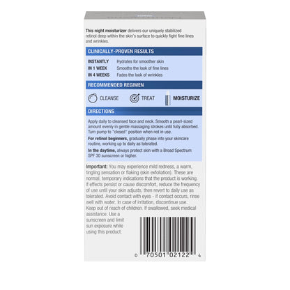 Neutrogena Retinol Face Moisturizer Cream, Rapid Wrinkle Repair, Anti-Wrinkle Night Moisturizer, Anti-Wrinkle Face & Neck Cream - Maple Wellness Supplements