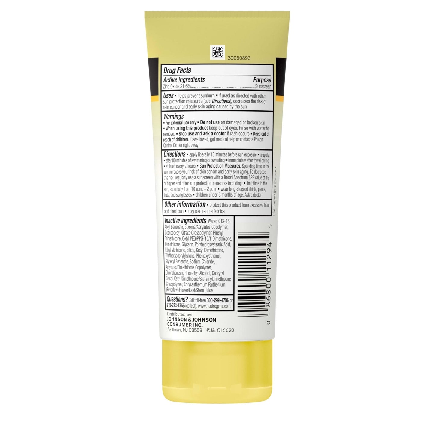 Neutrogena Sheer Zinc Oxide Kids Mineral Sunscreen Lotion, Broad Spectrum SPF 50+ with UVA/UVB Protection, Water-Resistant for 80 Minutes, Paraben-, Dye-, Fragrance- & Tear Free, 3 fl. oz - Maple Wellness Supplements