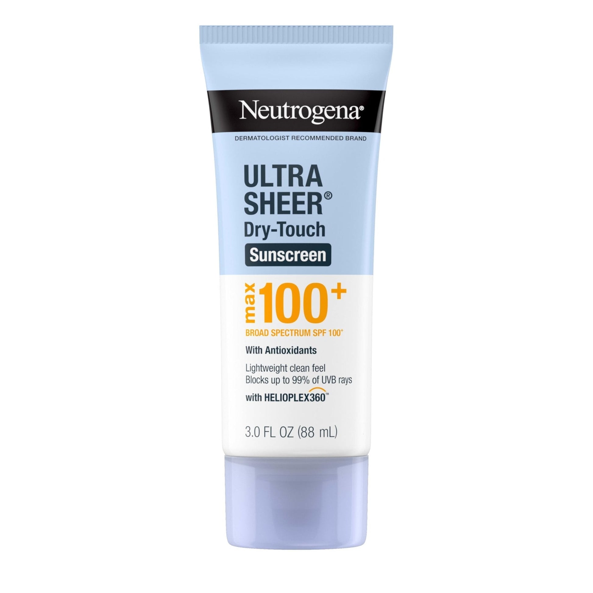 Neutrogena Ultra Sheer Dry-Touch Sunscreen Lotion, Max 100+ Broad Spectrum SPF 100 UVA/UVB Protection, Lightweight - Maple Wellness Supplements