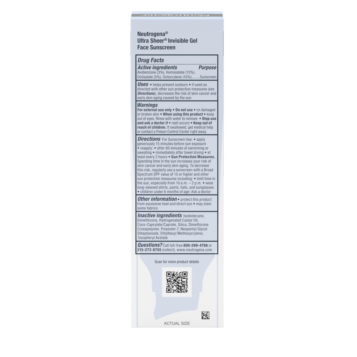 Neutrogena Ultra Sheer Invisible Gel Face Sunscreen SPF 40, Facial Sunscreen & Moisturizer - Maple Wellness Supplements