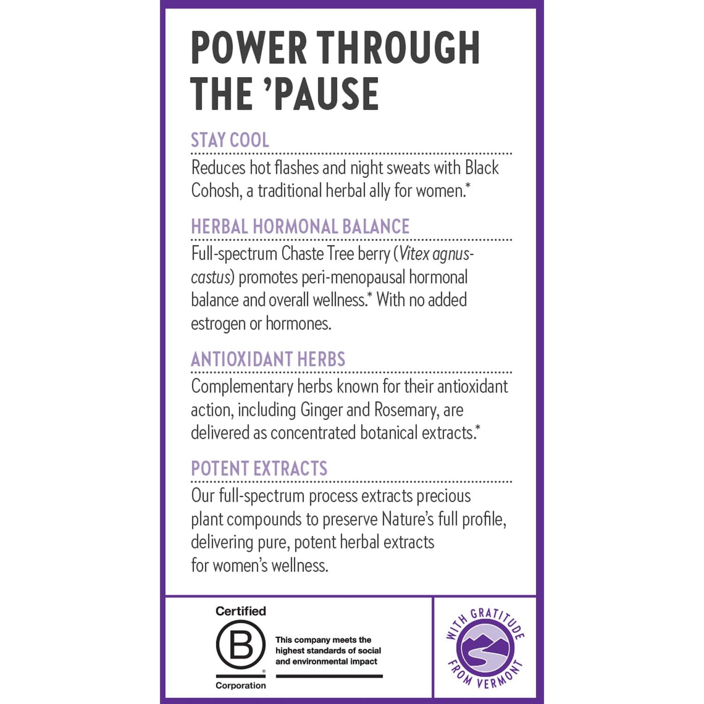 New Chapter Menopause Supplement - Estrotone Herbal Hormone Balance for Women in Perimenopause, with Black Cohosh for Hot Flash Relief & to Reduce Night Sweats + Vitex, No Added Hormones - 30 ct - Maple Wellness Supplements