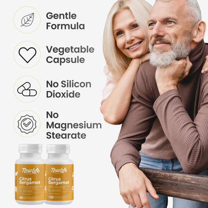 NewLife Naturals Citrus Bergamot Supplements 500 MG - Heart Health - Supplement for Wellness and Aging Support - Maple Wellness Supplements