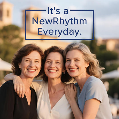 NewRhythm Menopause Probiotics for Women, 7-in-1 Relief, Prebiotics, Black Cohosh Trans-Resveratrol Chasteberry Red Clover Dong Quai, Hot Flashes Night Sweats, No Soy, No Estrogen, 30 Ct - Maple Wellness Supplements