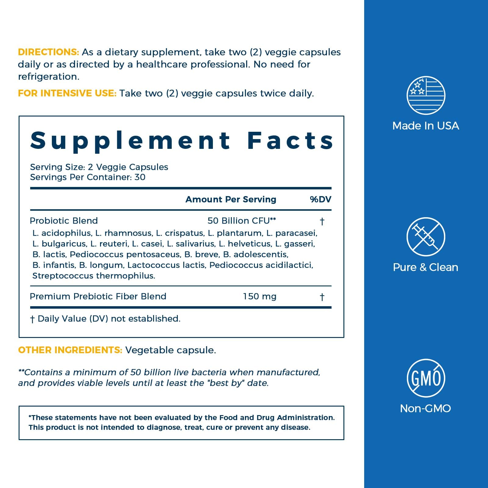 NewRhythm Probiotics 50 Billion CFU 20 Strains, 60 Veggie Capsules, Targeted Release Technology, Stomach Acid Resistant - Maple Wellness Supplements
