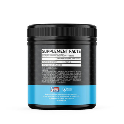 NHHS Micronized Creatine Monohydrate – Supports Strength & Muscle Performance | Ultra-Pure, Unflavored, 60 Servings, 300 Grams – Made in USA, Gluten-Free, Non-GMO - Maple Wellness Supplements