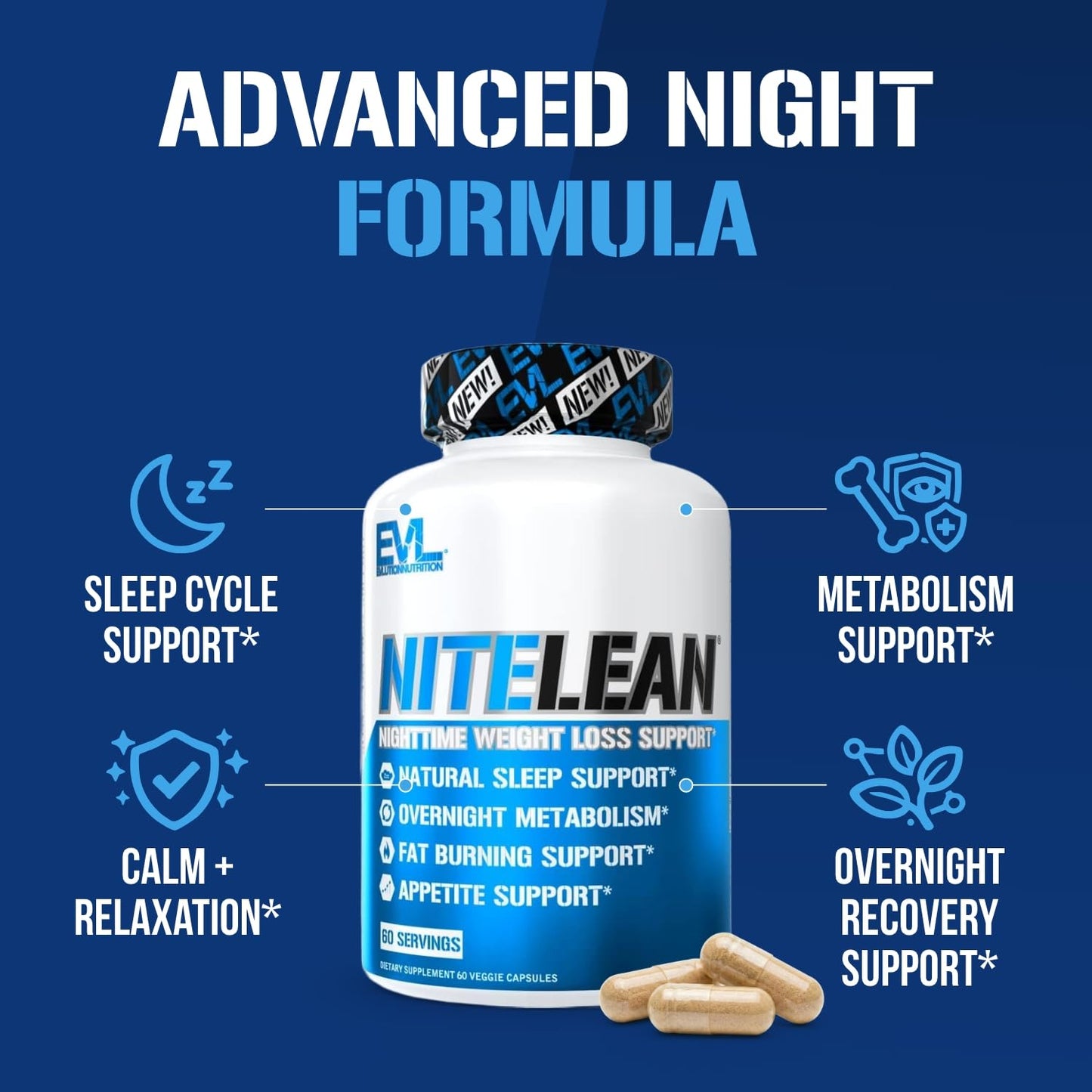 Night Time Fat Burner for Weight Loss Support - Belly Fat Burner for Men & Women with Green Tea and White Kidney Bean Extract - Nighttime Metabolism Booster & Sleep Optimizer to Help Stubborn Fat Loss - Maple Wellness Supplements