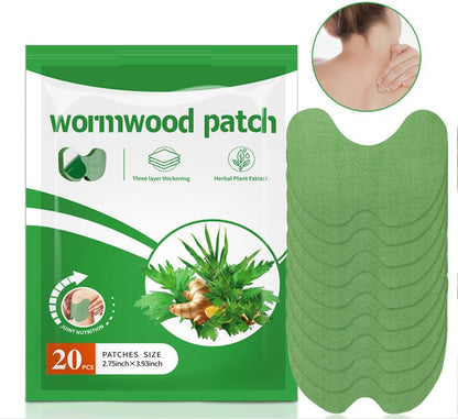 NiTa HyHy Wormwood Knee Pain Patches,Herbal Knee Patches for Pain Relief Extra Strength,Sciatica Pain Relief,for Knee, Back, Neck, Shoulder,20 Count - Maple Wellness Supplements