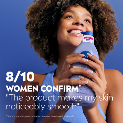 NIVEA Shea Nourish Body Lotion for Dry Skin with Hyaluronic Acid, Shea Butter and Deep Nourishing Serum - Maple Wellness Supplements