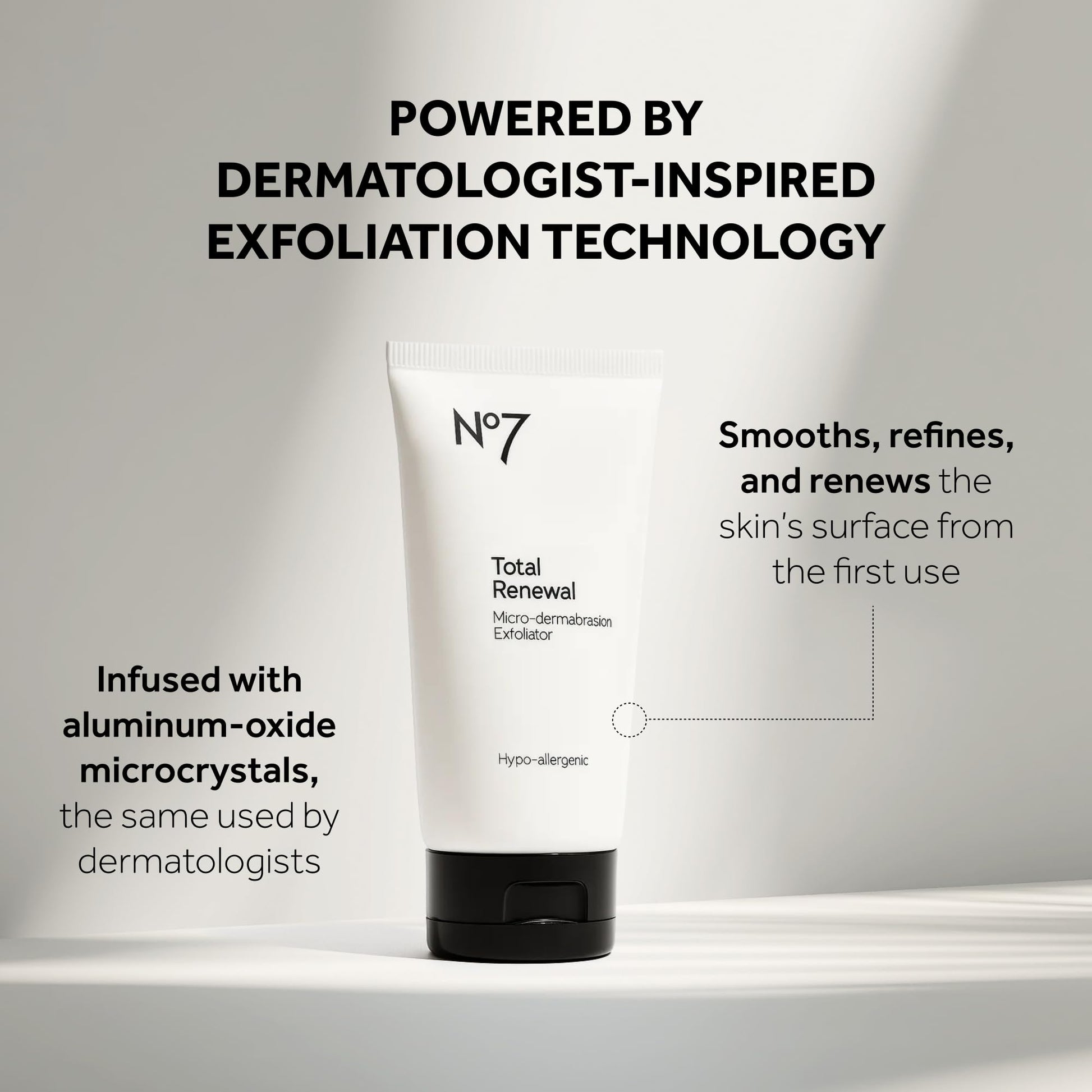 No7 Microdermabrasion Total Renewal Face Scrub - Exfoliating Face Wash & Dark Spot Corrector for Sensitive Skin - Maple Wellness Supplements