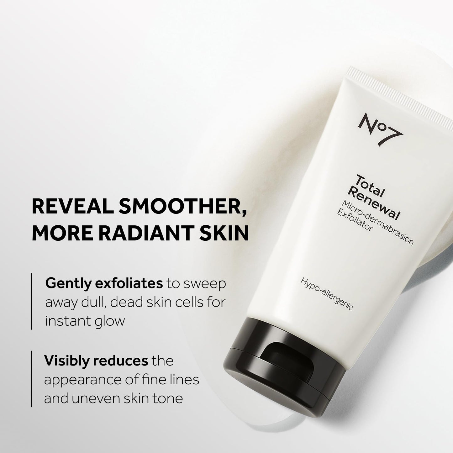 No7 Microdermabrasion Total Renewal Face Scrub - Exfoliating Face Wash & Dark Spot Corrector for Sensitive Skin - Maple Wellness Supplements