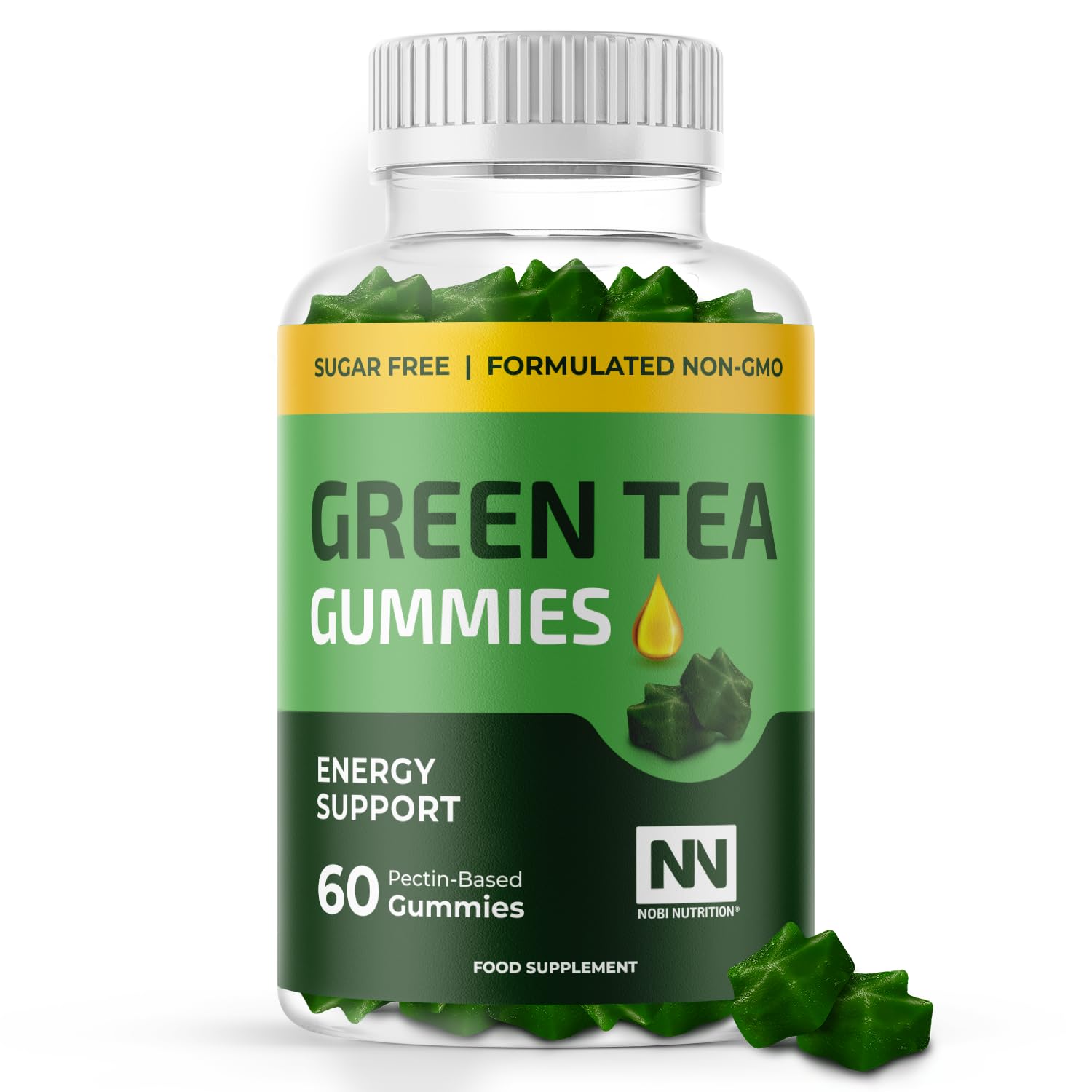 Nobi Nutrition Green Tea Fat Burner Gummies for Weight Loss | Metabolism Boost - Maple Wellness Supplements