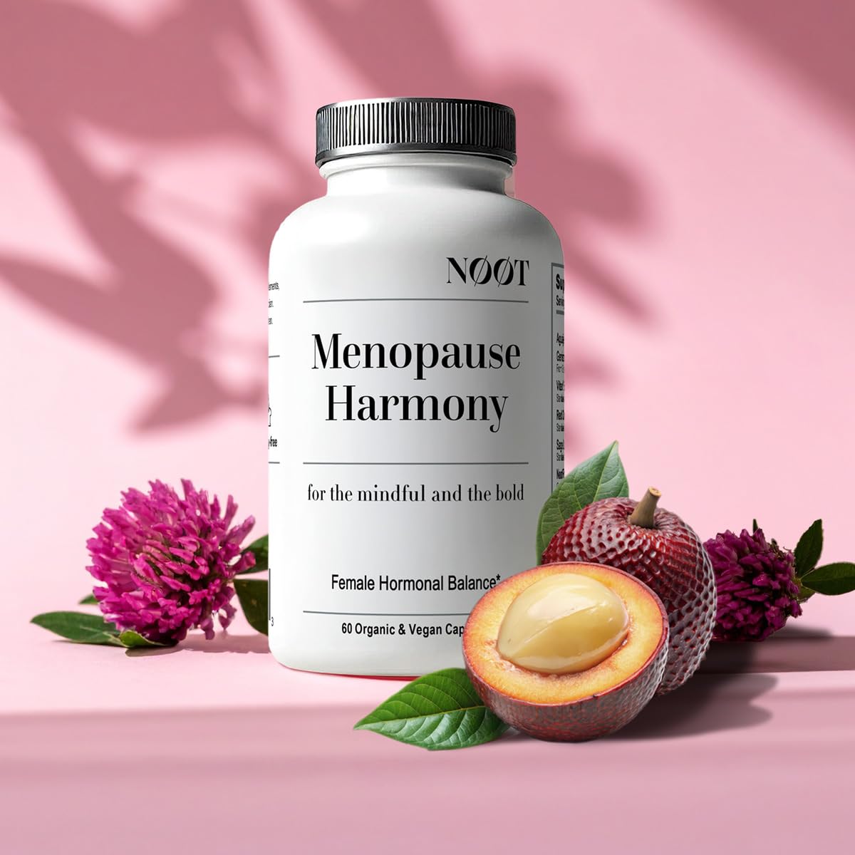 NOOT Menopause Harmony - Menopause Supplements for Women, Night Sweats & Hot Flash Relief, Hormone Balance for Women with Aguaje Fruit, Genistein and Vitex, Biohacking & Nootropics, 60 Capsules - Maple Wellness Supplements