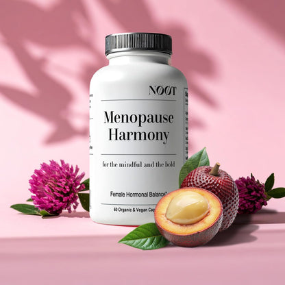 NOOT Menopause Harmony - Menopause Supplements for Women, Night Sweats & Hot Flash Relief, Hormone Balance for Women with Aguaje Fruit, Genistein and Vitex, Biohacking & Nootropics, 60 Capsules - Maple Wellness Supplements