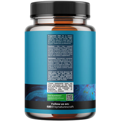 Nootropic Brain Supplement for Memory and Focus Support - Vitamins for Mental Support & Clarity with Bacopa Monnieri, VIT A, B6, Riboflavin, Niacin, Thiamin & Folate - Maple Wellness Supplements