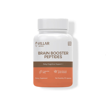 Nootropic Brain Supplement – Grass-Fed Bovine Brain Peptides for Focus, Memory & Mental Clarity – Ancestral Cognitive Support – Argentine Pasture-Raised, Non-GMO – 60 Capsules - Maple Wellness Supplements