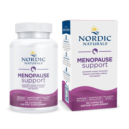 Nordic Naturals Menopause Support -Unflavored - 60 Capsules - Women’s Hormone-Support Supplement for Menopause, Mood Balance & Hot-Flash Support - Plant-Based Herbs and Phytoestrogens - 30 Servings - Maple Wellness Supplements