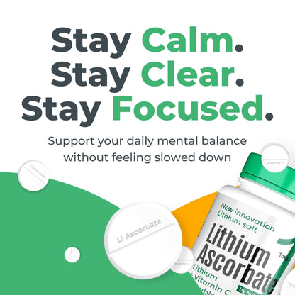 NORMOTIM Lithium Supplement 1 mg Tablets – Non-Drowsy Calm & Focus Support – Memory & Mental Clarity – Fast Dissolve – Compare to Lithium Orotate - Maple Wellness Supplements