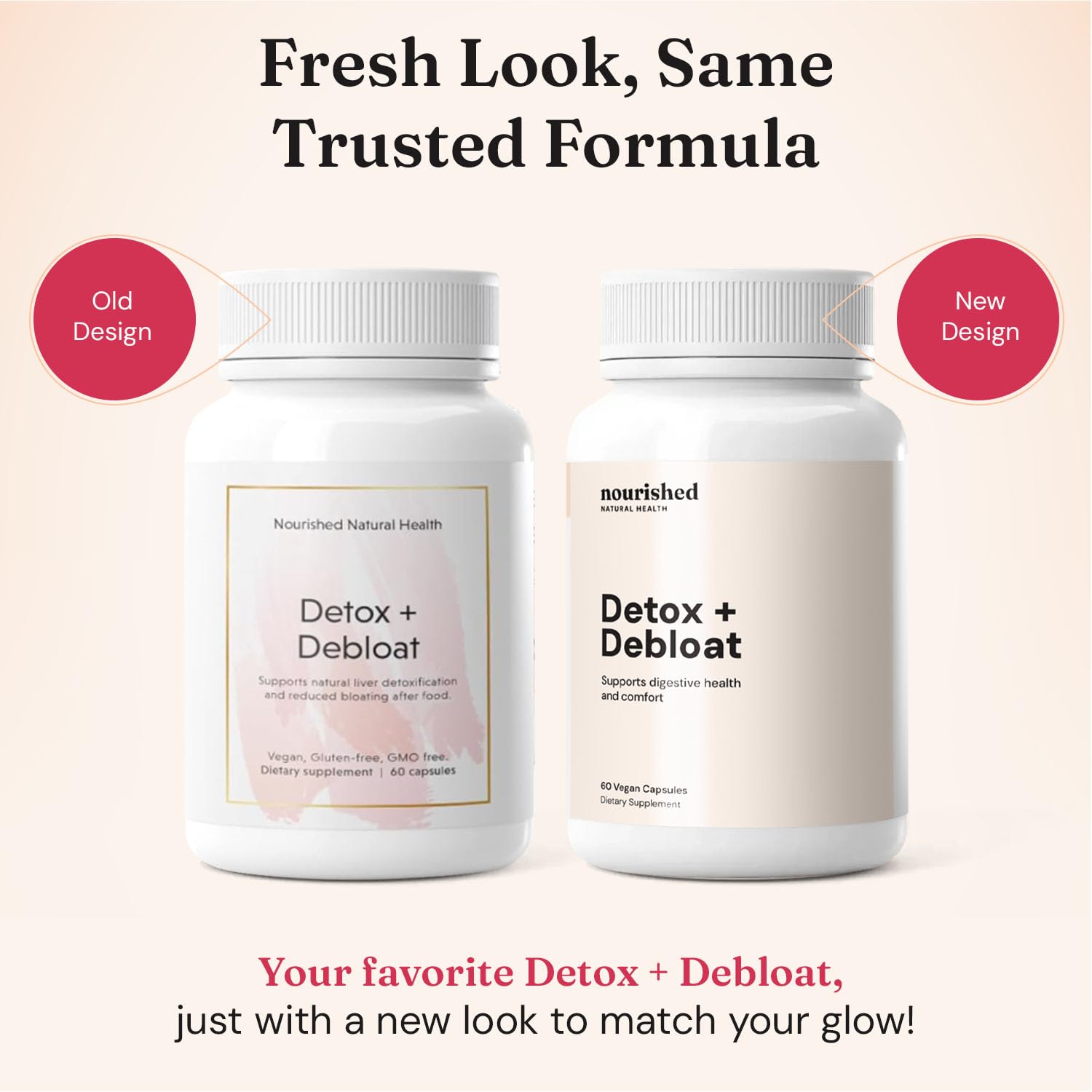 Nourished Natural Health Detox + Debloat - Detox Cleanse and Bloating Relief for Women - Liver and Digestive Support with Milk Thistle, Dandelion, Fennel & Turmeric - Maple Wellness Supplements