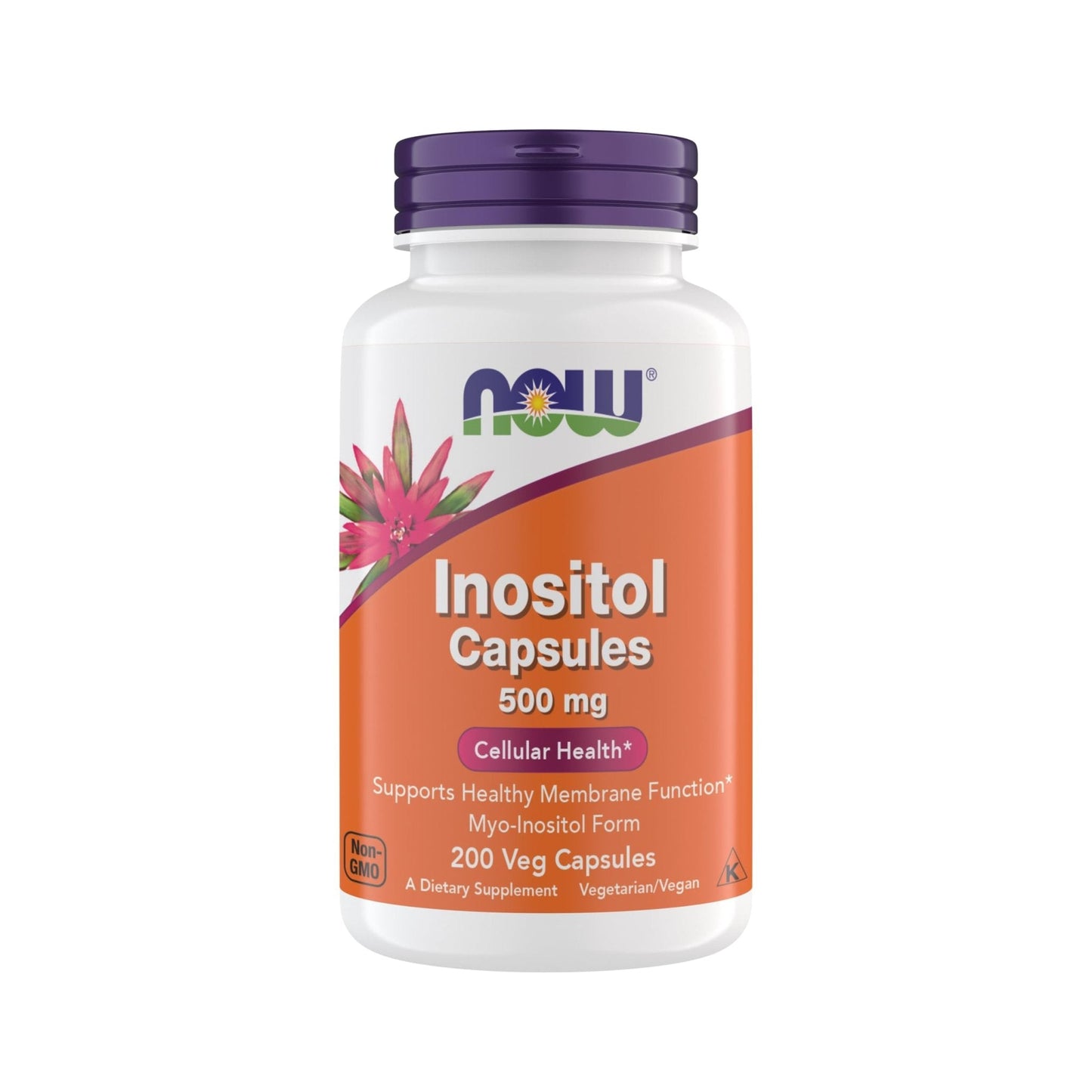 Now Foods Inositol 500 mg, Superior Myo Inositol Form, for Healthy Membrane Function - Maple Wellness Supplements