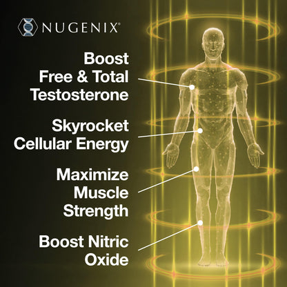 Nugenix Total-T2 - Nitric Oxide Booster for Men, Tesnor, S7, ElevATP, Tongkat, Citrulline, Nitric Oxide and Testosterone Supplement for Men (90 Count) - Maple Wellness Supplements