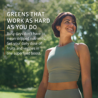 Number One Nutrition USDA Organic and Easy-to-Take Super Greens, Better Than Powder Fruits & Veggies Supplement with 28 Superfood - Maple Wellness Supplements