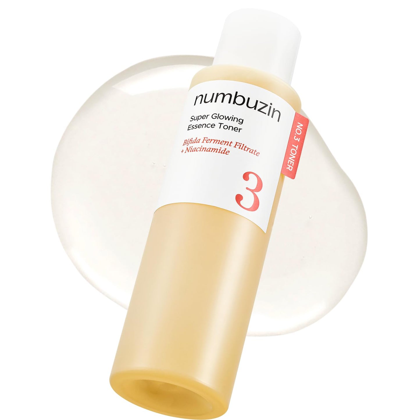 numbuzin No.3 Super Glowing Essence Toner, Fermented Toner for Skin Glow & Texture, Bifida, Niacinamide, Hydrating - Maple Wellness Supplements