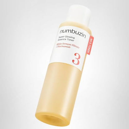 numbuzin No.3 Super Glowing Essence Toner, Fermented Toner for Skin Glow & Texture, Bifida, Niacinamide, Hydrating - Maple Wellness Supplements
