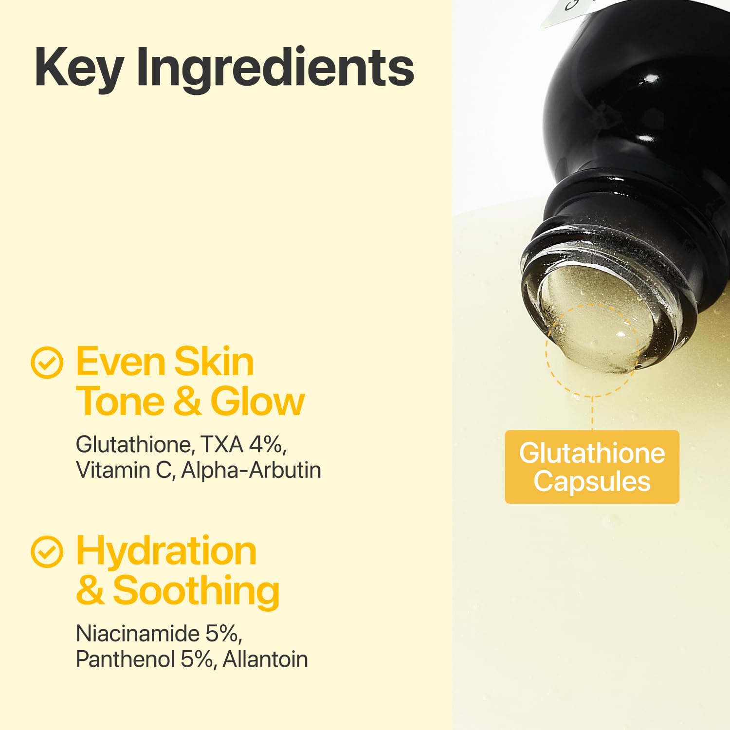 numbuzin No.5 Vitamin Concentrated Serum, Dark Spot Care, Glutathione & Vitamin Serum, Korean Skincare, Tranexamic Acid 4%, Niacinamide 5% - Maple Wellness Supplements