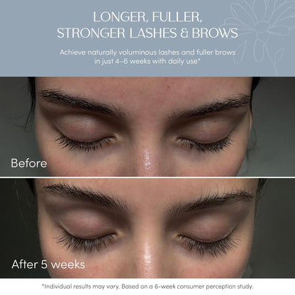 NUNA Eyelash Growth Support Serum 6ml – Eye Lash and Eyebrow Enhancing Serum for Women & Men with Biotin - Korean Multi Peptide & Natural Extracts - Maple Wellness Supplements