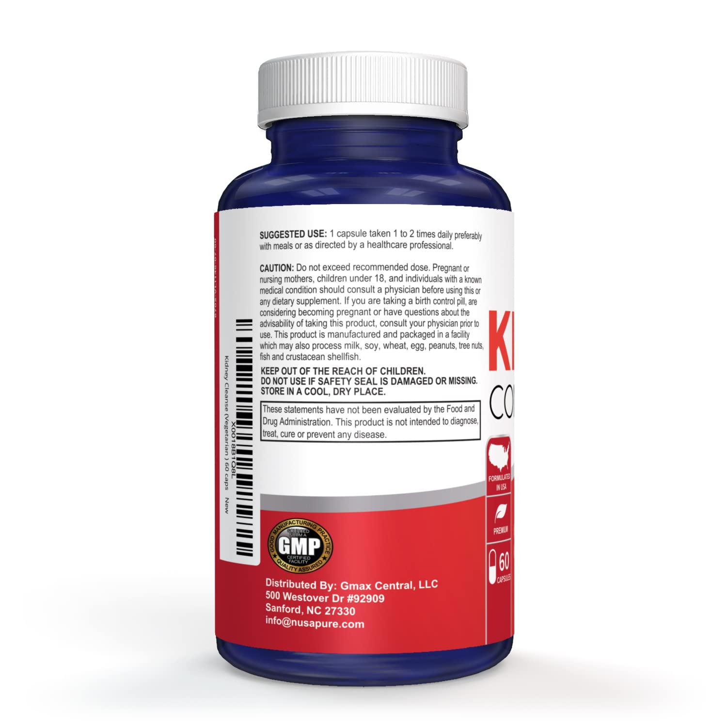 NusaPure Kidney Complex (Vegetarian) 60 caps - Maple Wellness Supplements