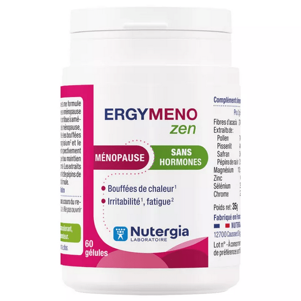 Nutergia ErgyMeno Zen 60 capsules - Maple Wellness Supplements