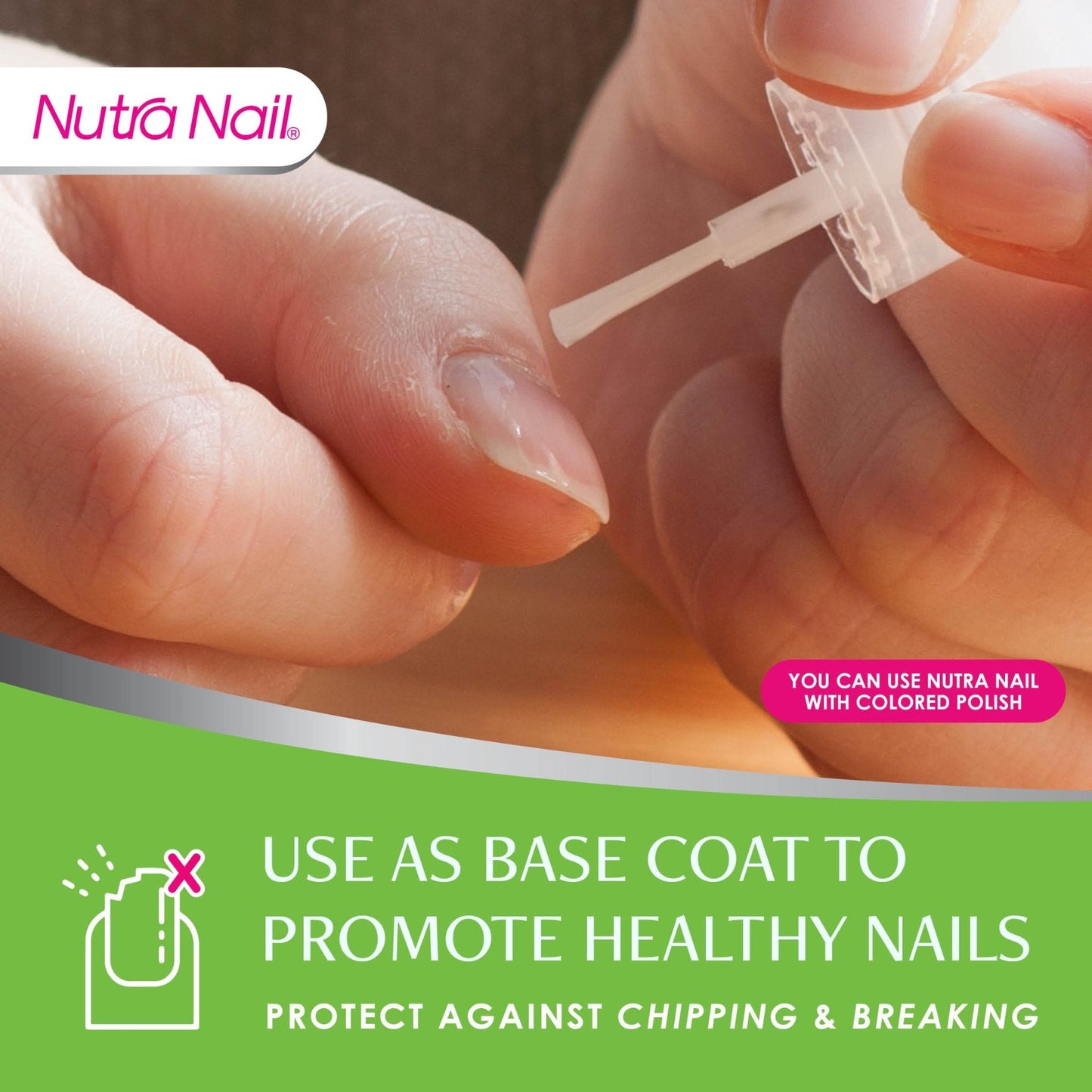 Nutra Nail 5 to 7 Day Growth Treatment - Fast Keratin Nail Hardener & Nail Strengthener for Thin Nails, Brittle & Damaged (0.47 Fl Oz) - Maple Wellness Supplements