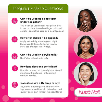 Nutra Nail 5 to 7 Day Growth Treatment - Fast Keratin Nail Hardener & Nail Strengthener for Thin Nails, Brittle & Damaged (0.47 Fl Oz) - Maple Wellness Supplements