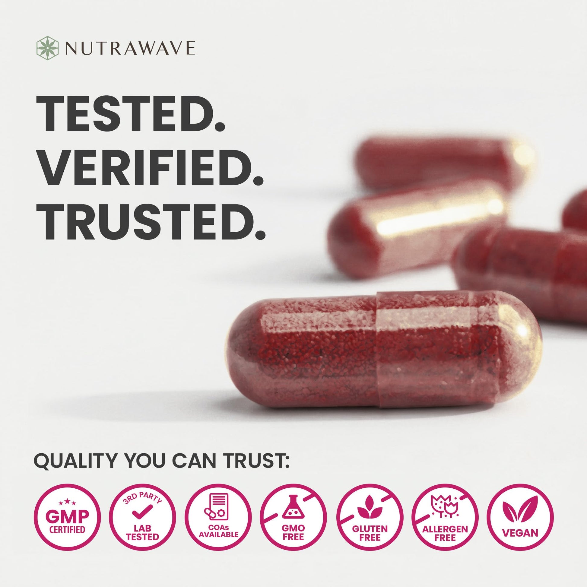 Nutra Wave 1400mg Organic Beet Root Capsules Per Serving – Nitric Oxide Booster for Men – Supports Blood Pressure, Energy, Circulation & Heart Health – Non-GMO, Vegan – 120 Capsules / 60 Day Supply - Maple Wellness Supplements