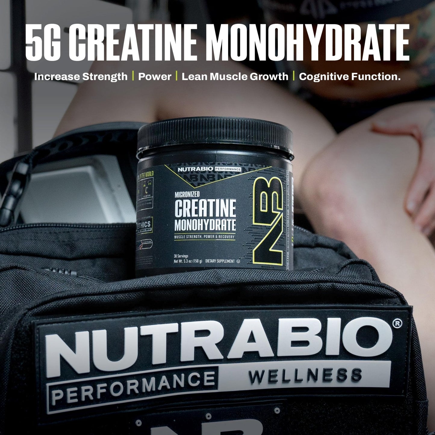 NutraBio Pure Micronized Creatine Monohydrate Powder Supplement, Unflavored, (150 g) - Supports Bulk Muscle Energy, Recovery, and Strength - HPLC Tested Creatine Powder Supplement for Men and Women - Maple Wellness Supplements