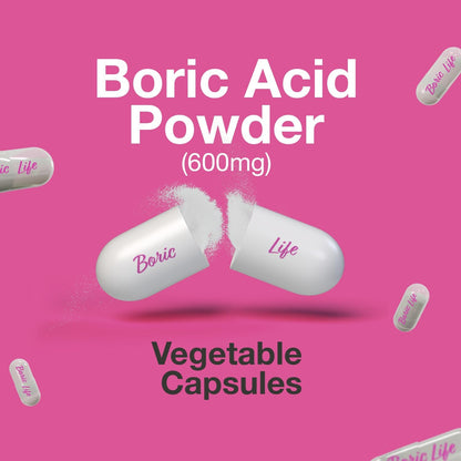 NutraBlast Boric Acid Suppositories - 100% Pure Made in USA - Boric Life Intimate Health Support (30 Count) - Maple Wellness Supplements