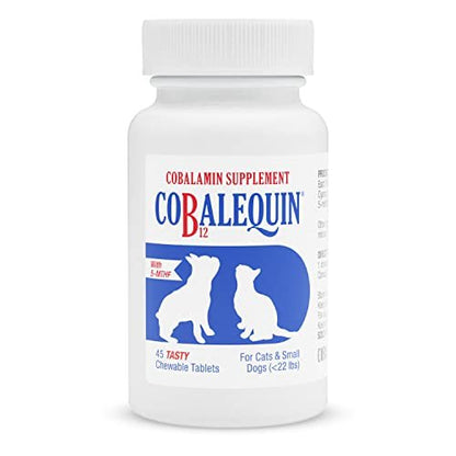 Nutramax Cobalequin B12 Supplement for Cats and Small Dogs, 45 Count (Pack of 1) - Maple Wellness Supplements
