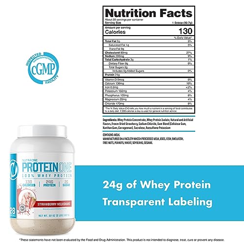 NutraOne ProteinOne Whey Protein Promote Recovery and Build Muscle with a Protein - Maple Wellness Supplements