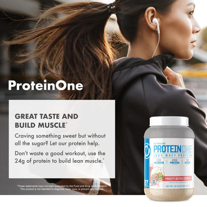 NutraOne ProteinOne Whey Protein Promote Recovery and Build Muscle with a Protein - Maple Wellness Supplements