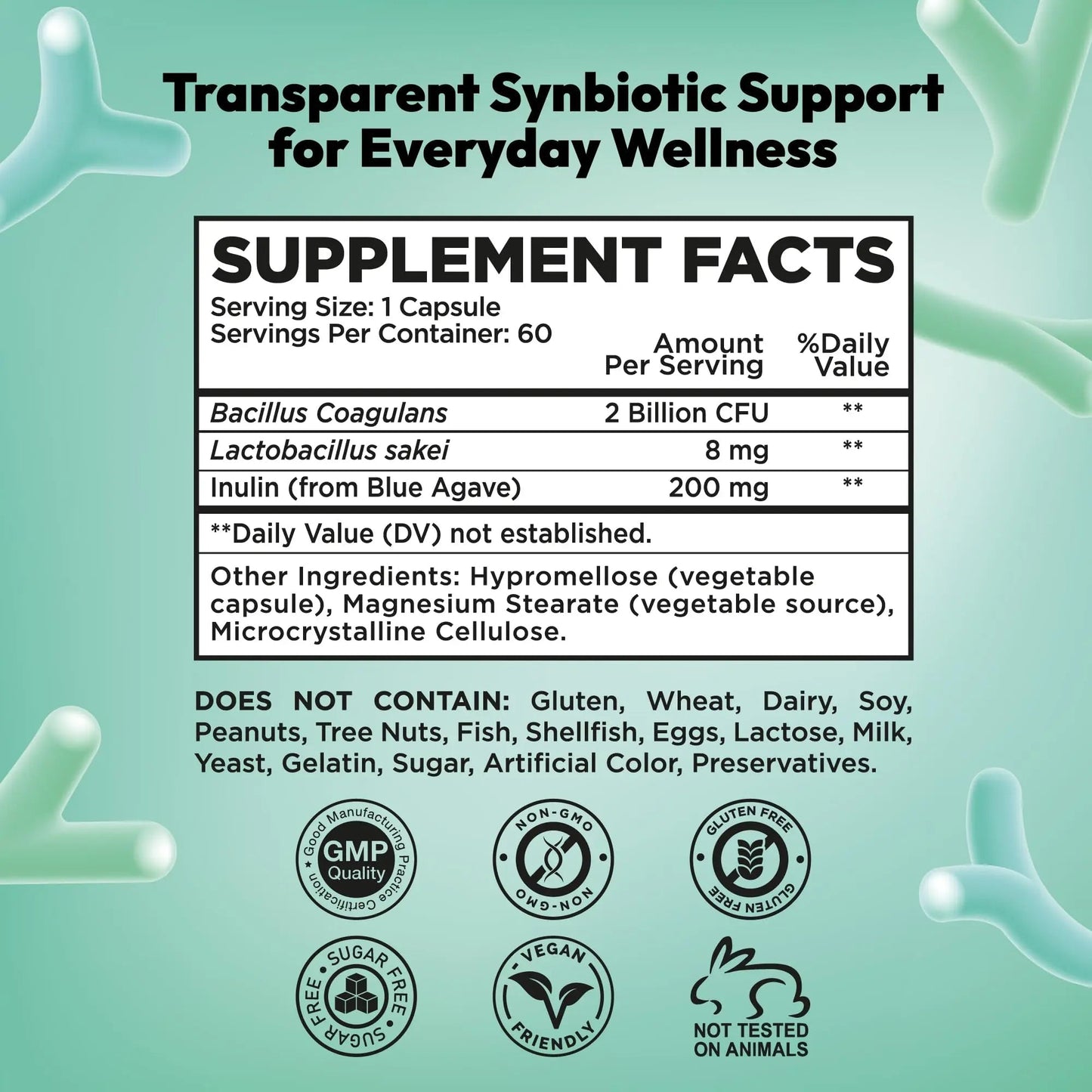 NutraPep Synbiotics Probiotic Prebiotic Postbiotic - Daily Gut Health Support with Pre Pro & Post Biotics for Men Women - Digestive & Immune Support Balance Synbiotic Supplement - Vegan Gluten Free - Maple Wellness Supplements