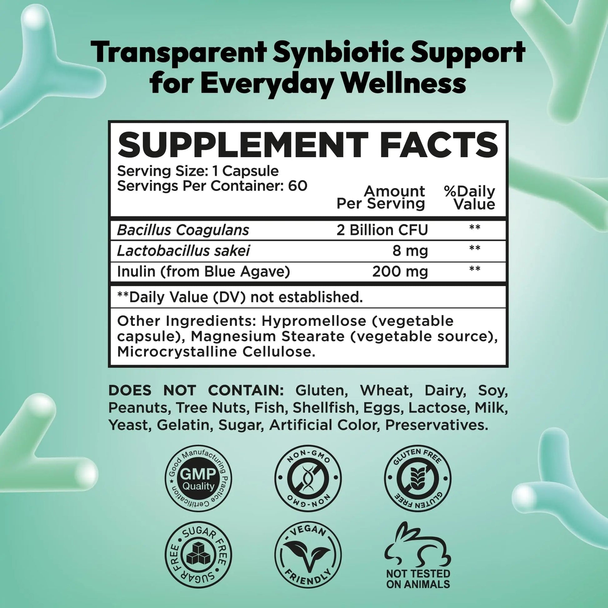 NutraPep Synbiotics Probiotic Prebiotic Postbiotic - Daily Gut Health Support with Pre Pro & Post Biotics for Men Women - Digestive & Immune Support Balance Synbiotic Supplement - Vegan Gluten Free - Maple Wellness Supplements