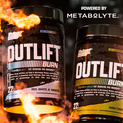 Nutrex Research Outlift Burn Thermogenic Pre Workout Powder, 2 in 1 Performance - Maple Wellness Supplements