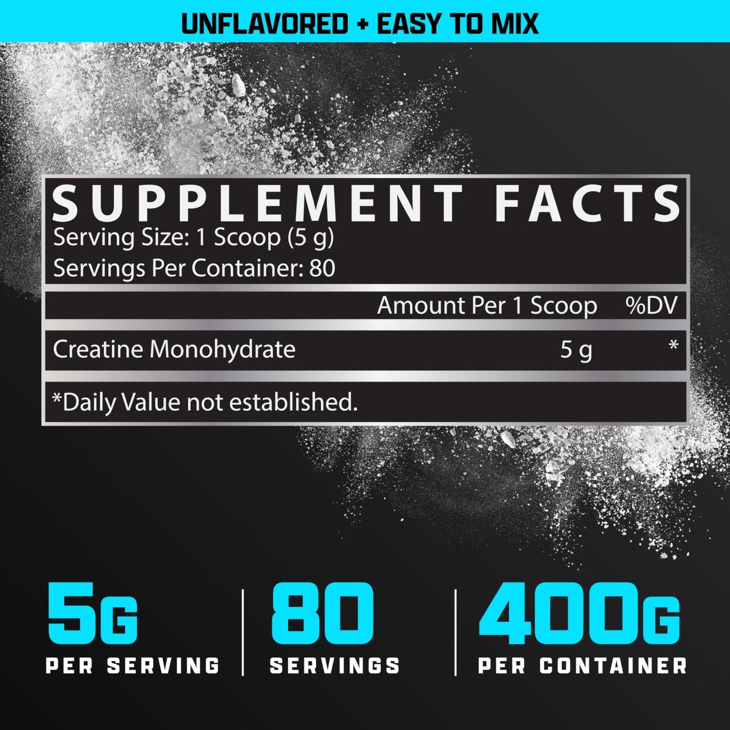 Nutrex Research Ultra Pure Creatine Monohydrate Powder Unflavored | 5G Micronized Creatine Powder for Muscle Gain, Strength - Maple Wellness Supplements
