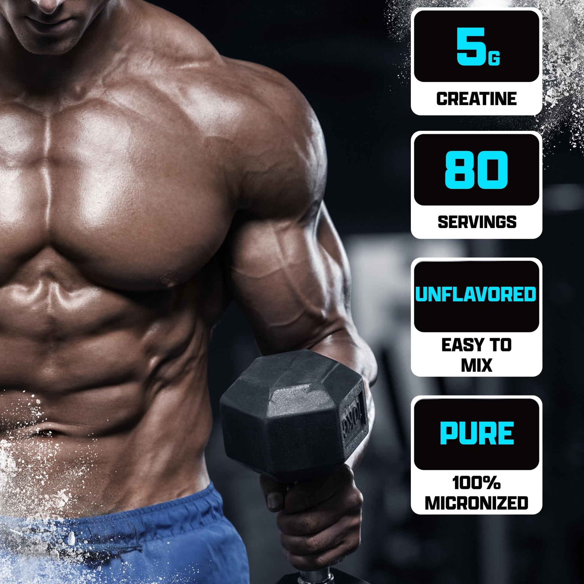 Nutrex Research Ultra Pure Creatine Monohydrate Powder Unflavored | 5G Micronized Creatine Powder for Muscle Gain, Strength - Maple Wellness Supplements
