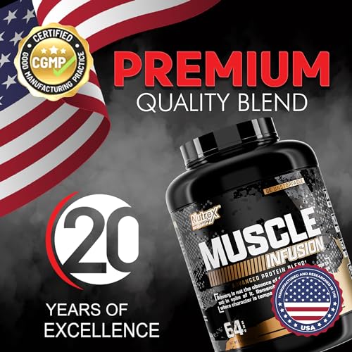 Nutrex Research Whey Protein Powder, Chocolate Muscle Infusion Whey Isolate w/EAA - Maple Wellness Supplements