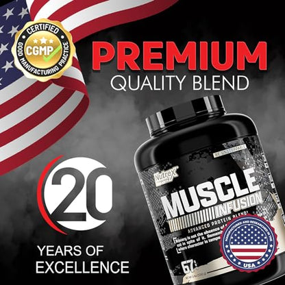 Nutrex Research Whey Protein Powder, Vanilla Muscle Infusion Whey Isolate w/EAA - Maple Wellness Supplements