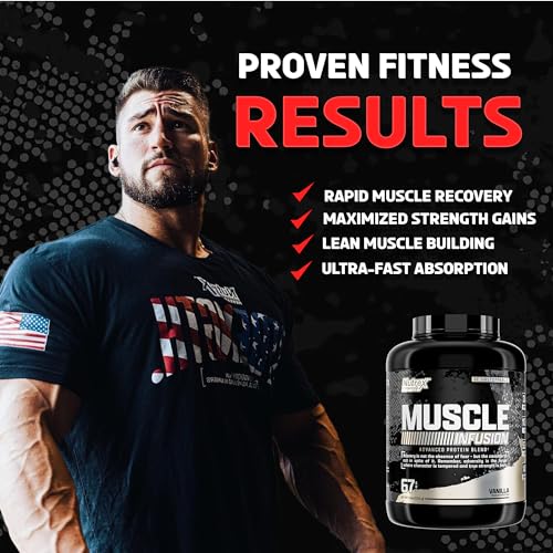 Nutrex Research Whey Protein Powder, Vanilla Muscle Infusion Whey Isolate w/EAA - Maple Wellness Supplements