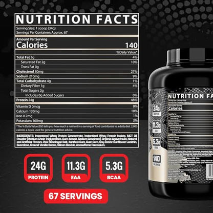 Nutrex Research Whey Protein Powder, Vanilla Muscle Infusion Whey Isolate w/EAA - Maple Wellness Supplements