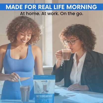 Nutri11 NutriBreakfast by Nutrillermo/Keto Protein Collagen Powder with MCT Oil/MCT Oil Powder/Keto Collagen Peptides with Grass-Fed Bovine - Maple Wellness Supplements
