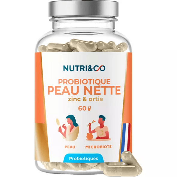 Nutri&Co Probiotique Peau Nette 60 Capsules - Maple Wellness Supplements